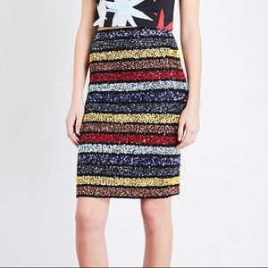 Alice + Olivia Ramos Embellished Skirt